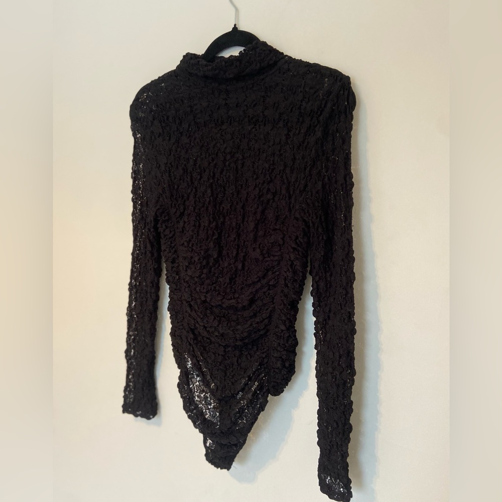 Free People Lace Turtleneck Bodysuit